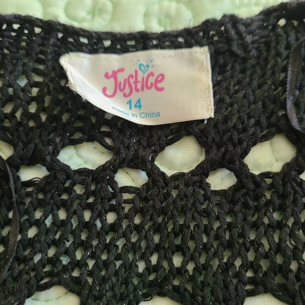 3 X JUSTICE, 2 sweaters and 1 vest